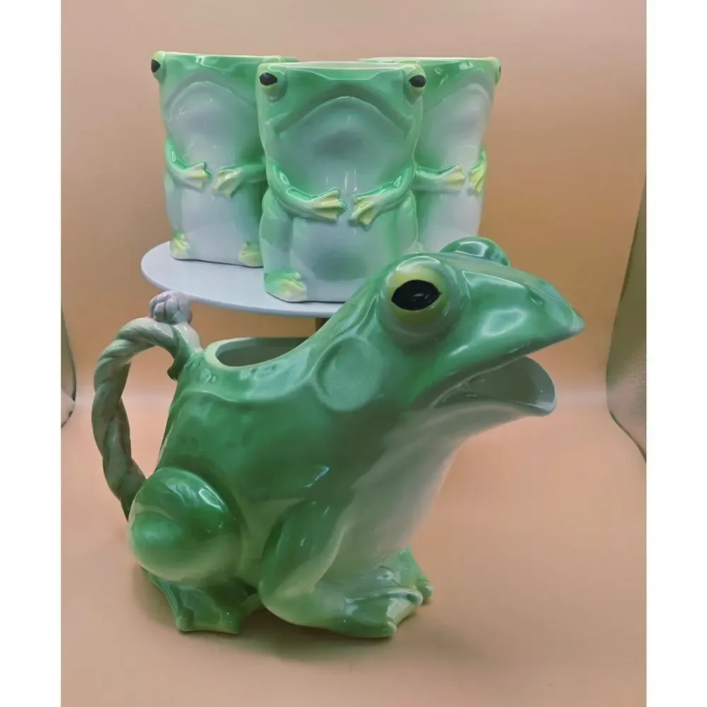 Franci Villa Vanilla Collection Pitcher and Cup Set Pre-Loved